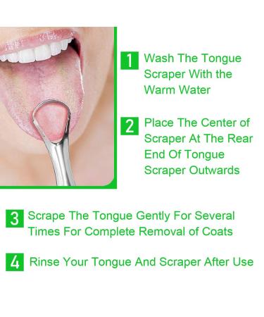 Stainless Steel Tongue Scraper Set for Fresh Breath and Better Dental Hygiene - Buy Online on GoSupps.com