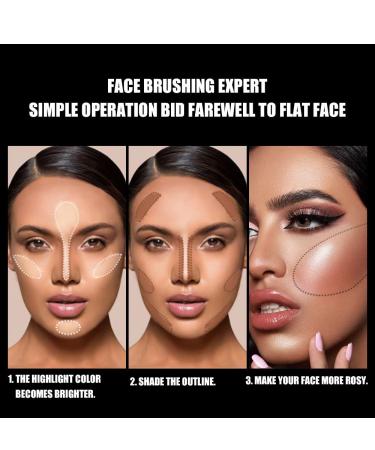 Mysense 6 Colors Contour Highlighter Blush Palette - Silky Smooth Face Blusher & Bronzer Kit - Buy Online on GoSupps.com