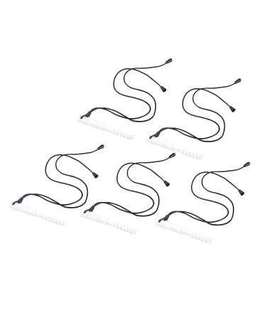 Baby Chew Necklace - Sensory & Gum Massage Multipurpose Biting 5 Pack for Babies (White) | Safe & Durable Teething Relief - Buy Online on GoSupps.com