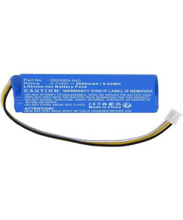 Synergy Digital Emergency Lighting Battery | Compatible with Qolsys IAN034NA | 2600mAh Li-ion 3.7V Replacement for QR0083-840 - Buy Online on GoSupps.com