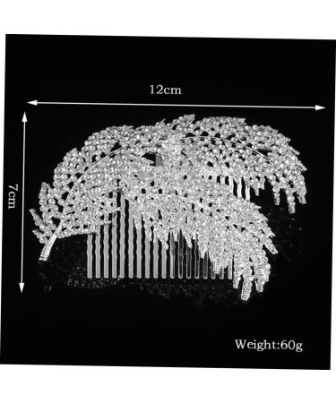 Didiseaon Bridesmaid Hair Comb Jeweled Hair Combs Rhinestone Headpiece Wedding Hair Comb Photography Props Silver Headpiece Tiara Hair Accessories Rhinestones Hair up - Buy Online on GoSupps.com
