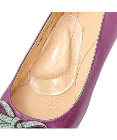 4 Pairs Gel Arch Support Cushions Pads Orthotic Flat Feet Insoles Orthopedic Silicone Arch Support Insoles Cushion Plantar Fasciitis Arch Pain Relief High Heel Inserts Reusable Arch Cushion for Women - Buy Online on GoSupps.com