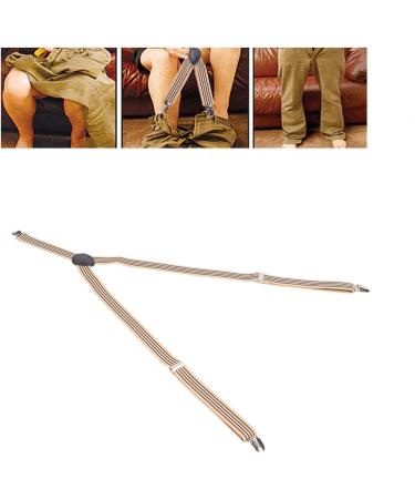 Adjustable Belt Pants Aid | Attraction Pants for Disabled | Polyester & Alloy Design - Gray & Black Stripes - Buy Online on GoSupps.com