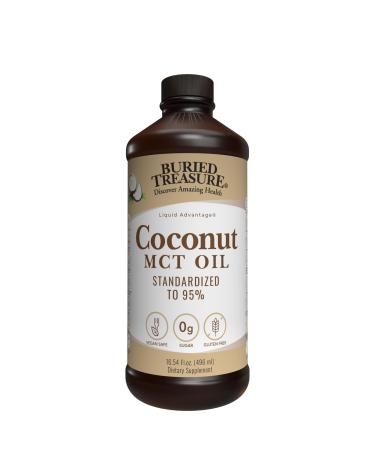 Buried Treasure MCT Coconut Oil Pure for Brain and Metabolic Boost16 oz BPA Free Bottle - Buy Online on GoSupps.com