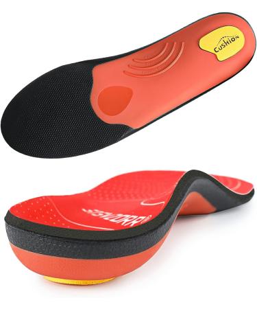 Orthotic Insoles Arch Support Full Length Inserts for Flat Feet - Size UK-5/24CM/9.44 Red - Buy Online on GoSupps.com