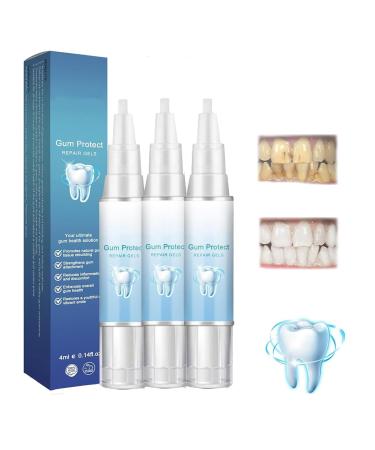 Gums therapy gel gum shield therapy gel repair gum swelling and pain deep cleaning of tooth stains and tartar teeth repair gel (3 pieces)