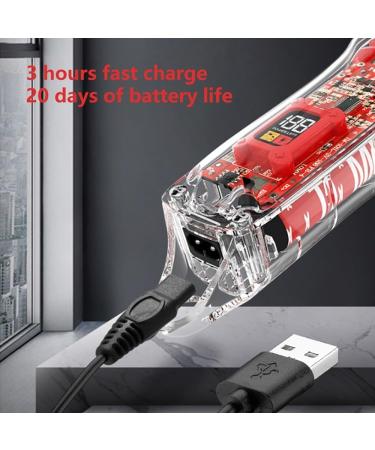 Adjustable Cordless Hair Clipper - Professional Rechargeable Hair Cutting Tool for Men & Barbers | Powerful Electric Trimmer - Buy Online on GoSupps.com