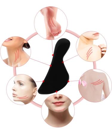 Healeeved 3-Part Gua Sha Set - Black Nitrile Scrapers for Muscle Relief - Natural Health Massage Tool (3pcs 11x4.2cm) - Buy Online on GoSupps.com
