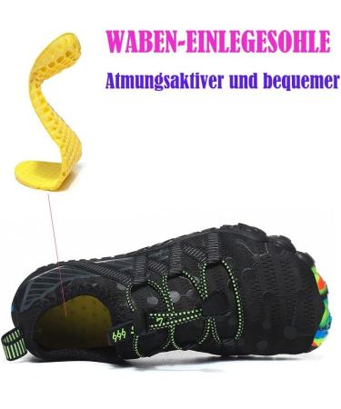 Maxome Children's Water Shoes Aqua Socks for Toddlers Boys & Girls Quick-Dry Surf & Beach Footwear Size 30 EU Black - Buy Online on GoSupps.com