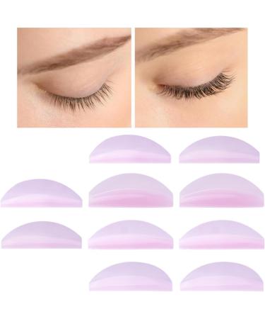 Wpsagek Silicone Eyelash Pads 5 Pairs Reusable Lash Lift Supplies | Reusable Under Eye Lash Lift Pad Reusable Lash Lift Supplies Skin-Friendly - Buy Online on GoSupps.com