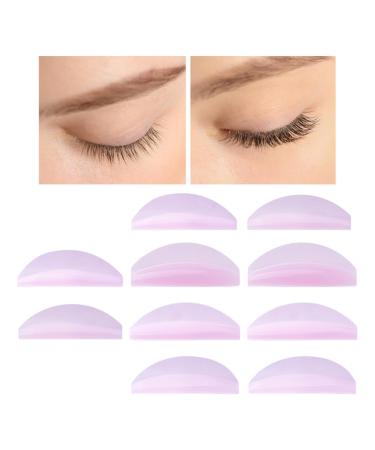 Lesunbak Silicone Eyelash Pads | 5 Pairs Lower Pads for Lash Lifting - Skin-Friendly Eye Lash Lift Tools Lower Pads for Lash Lifting Under Eye Lash Lift Pads
