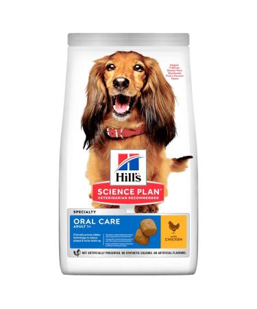 Hills Science Plan Adult Oral Care Medium Chicken Dry Dog Food - 12kg