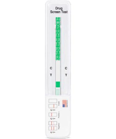 5 Pack DrugExam USA Made Highly Sensitive THC Marijuana Drug Test Kit - 50 ng/mL Cutoff Level - Detects THC in Urine up to 45 Days - Buy Online on GoSupps.com