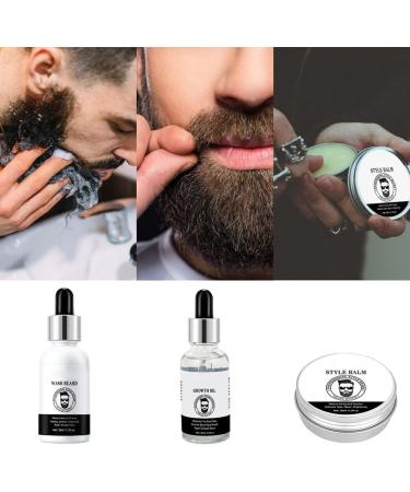 Xiaoxiong Beard Care Set for Men - 3-Part Beard Growth Kit with Oil Cream & Essence | Ideal Gift Box for Facial Care - Buy Online on GoSupps.com