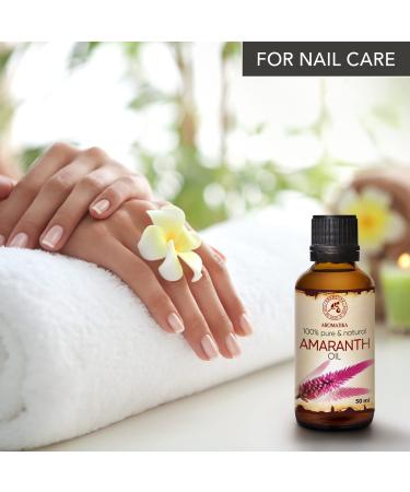 Amaranth Oil 50ml - Pure & Natural Amaranthus Caudatus Seed Oil for Skin Body Hair & Nail Care - Buy Online on GoSupps.com