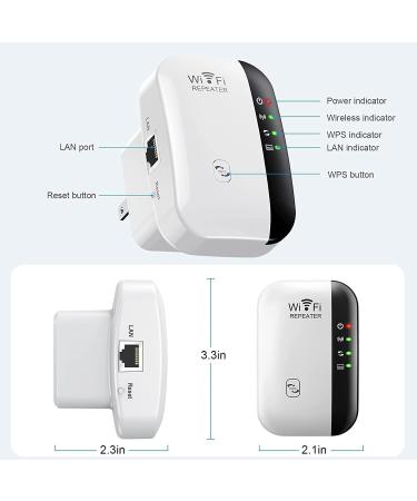 WiFi Extender Signal Booster up to 3000sq.ft | 28 Devices | Repeater with Ethernet Port | Access Point | Alexa Compatible - Buy Online on GoSupps.com