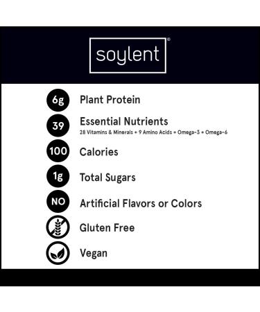 Soylent Squared Chocolate Brownie 100 Calorie Snack Bars - 24 Count | Plant-Based, Gluten Free, Low Sugar, 6g Vegan Protein - Buy Online on GoSupps.com
