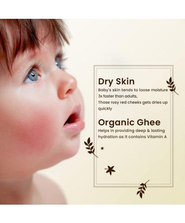 Blue Nectar Ayurvedic Baby Oil with Organic Ghee - 100% Natural Baby Massage Oil (200ml) - Buy Online on GoSupps.com