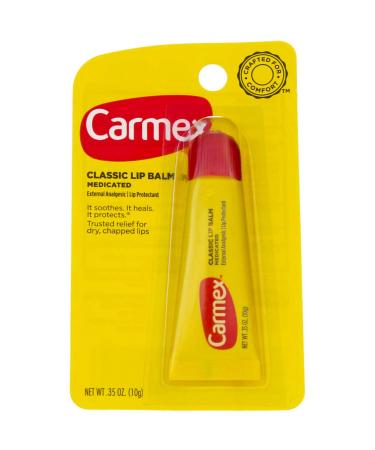 Carmex Classic Medicated Lip Balm 0.35 oz - Soothes & Protects Lips - Buy Online on GoSupps.com