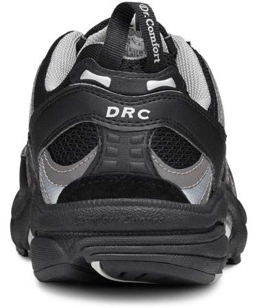 Dr. Comfort Men's Performance-X Diabetic Shoes - Double Depth Therapeutic Shoes - Size 11 Black/Grey - Buy Online on GoSupps.com