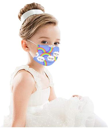 BEIBEIA Adults Disposable Face_Mask Cute Printed Face Protective Balaclava Mouth Dustproof Valentine's Day Face_Covering 10pc-10 - Buy Online on GoSupps.com
