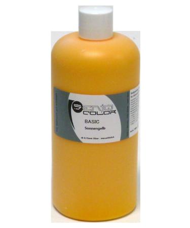Senjo Color Senjo Color Basic Body Paint - Water-Soluble Cosmetic Body Paint - Liquid for Airbrush and Brush - 500 ml - Sun Yellow