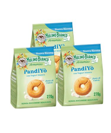 CAIYA 3X Moulin Blanc Harmony PandiY Cookies with White Yogurt and Football 270g - NEW 2023 3 Packs
