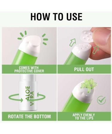 2 Pcs Aloe Vera Lip Balm Long Lasting Hydrating Fast-Acting Nourishment Non-Greasy Formula Ideal for Chapped Dry Cracked or Damaged Lips Restore Moisture & Softness to Dry Lips - Buy Online on GoSupps.com