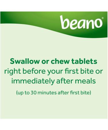 Beano Food Enzyme Dietary Supplement Tablets - 100 Count (Pack of 2) - Digestive Support - Buy Online on GoSupps.com