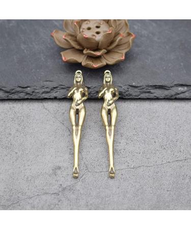 Copper Beauty Women Shaped Keychain Pendant Vintage Brass Metal Multifunction Hanging Ear Picks Spoon Keychains Pendants - Buy Online on GoSupps.com