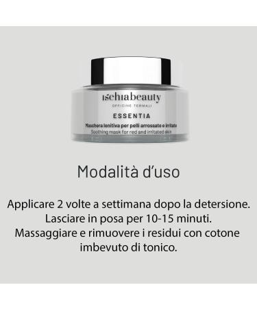  Ischia Beauty Soothing mask 50 ml | Soothes reddened and irritated skin | Performs a refreshing action | Thanks to zinc oxide relieves skin redness | Thermal cosmetics from Ischia Island - Buy Online on GoSupps.com