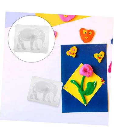 Hohopeti 2pcs Elephant Epoxy Mold stencils for crafts molds for chocolate Silicone DIY Mould coaster 3d Soap - Buy Online on GoSupps.com