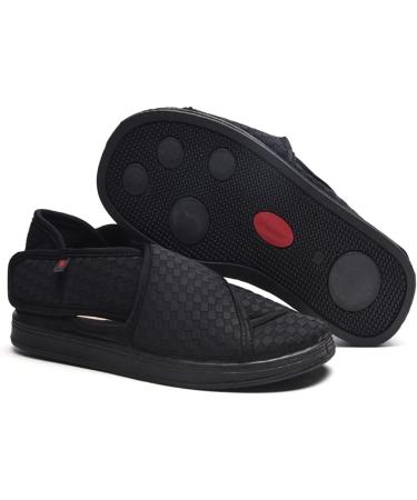 Lfzhjzc Elderly Diabetic Walking Shoes for Women - Adjustable Closure, Easy On/Off - Black, Size 6 - Buy Online on GoSupps.com