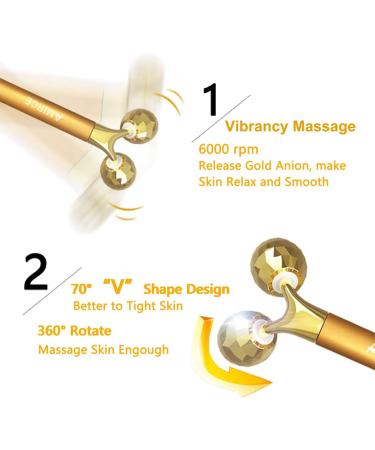 Amirce Electric Face Massage Roller for Eyes & Puffiness Relief - Buy Online on GoSupps.com