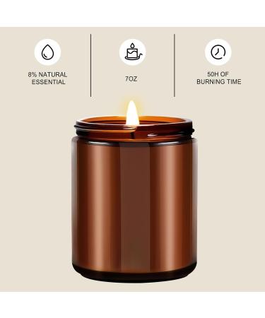 Violet Iris Scented Candles - Home Aromatherapy Gifts for Men & Women in Amber Jar - International Shipping Available - Buy Online on GoSupps.com
