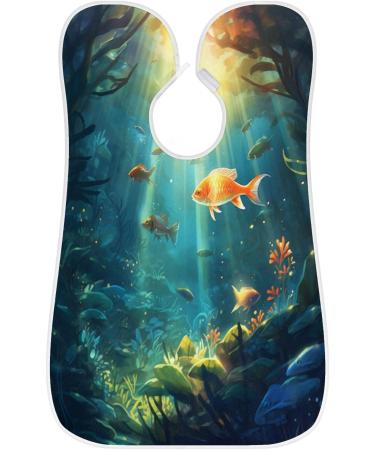 Underwater Beard Bib Apron - Best Beard Hair Catcher for Men | Perfect Gifts for Dad & Husband | Fathers Day & Christmas - Buy Online on GoSupps.com
