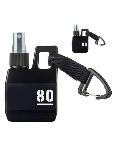 Fabater Mist Sprayer 80ml Multiple Applicability Sports Spray Bottle Outdoor Portable Plastic Material (Black)