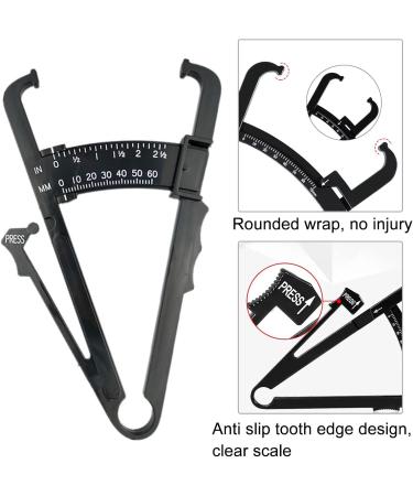 Body Fat Caliper Skinfold Caliper with Measuring Tape Body Fat Tester Measuring Device for Accurately Measuring BMI Fitness And Weight - Buy Online on GoSupps.com