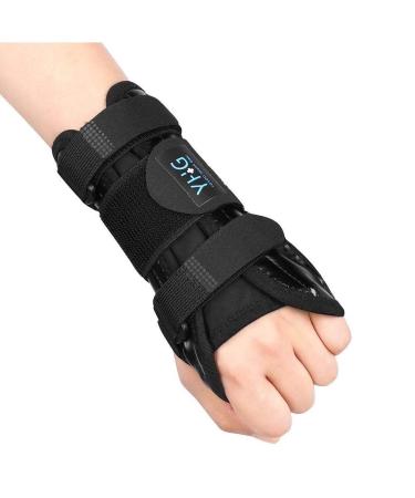 Hand Brace for Carpal Tunnel Wrist Splint Brace for Men Women Wrist Support with Removable Metal Splint for Joint Pain Arthritis Tendonitis Pain Relief(1 Piece) Leather Goods