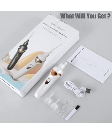 Child Silicone Electric Ear Wax Removal Kit | USB Rechargeable Ear Cleaner Tool for Safe & Painless Ear Cleaning - White - Buy Online on GoSupps.com