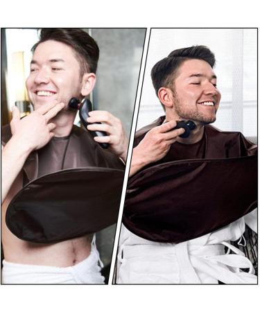 Lurrose Beard Apron Hair Catcher - Non-Stick Hair Cutting Cape for Men | Perfect Grooming Gift (Coffee) - Buy Online on GoSupps.com