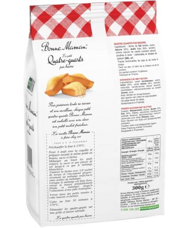 Bonne-Maman Petit Quatre-Quart Pure Butter 10 Petit Quatre-Quarts Individually Wrapped 300 g - Buy Online on GoSupps.com