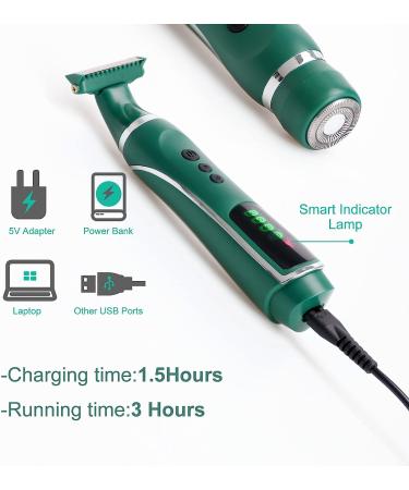 FINTOZER Electric Shaver for Women - Cordless Razor for Pubic Hair & Body, Rechargeable Trimmer with 3 Heads & Combs - Wet/Dry Use - Buy Online on GoSupps.com