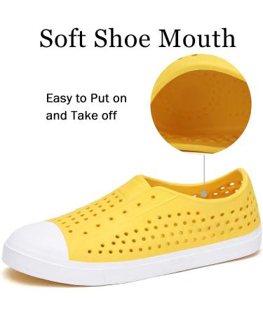 SAGUARO Kids Garden Clogs | Anti-Slip Water Shoes | Quick-Dry Outdoor Beach Footwear - Yellow - Buy Online on GoSupps.com