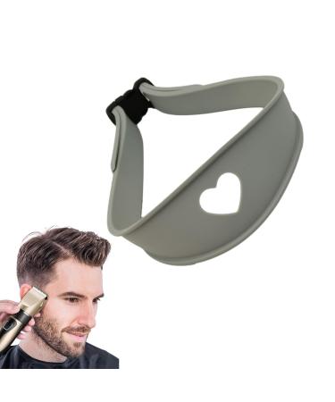 Skoulazeo Neckline Templates For Shaving | Hairline Trimming and Shaping Tool - Haircut Bands Styling Your Own Hairline for Home Or Hair Salons Gray