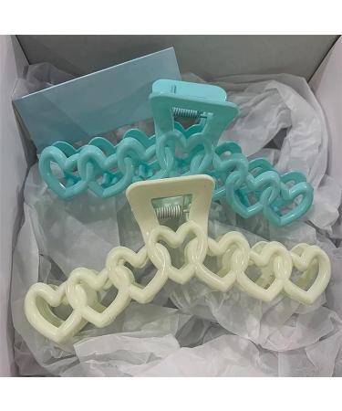 Hair Clips For Women Claw Clips Bow Hair Clips Claw Clips Claw Clips For Thick Hair Large Hair Clips(Color:Heart 6) 1 count (Pack of 1) Heart 6 - Buy Online on GoSupps.com