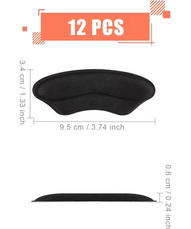 KINBOM Heel Grips - 6 Pairs Cushions Pads for Loose Shoes | Self-Adhesive Heel Pads for High Heels, Sneakers | Men, Women (Black) - Buy Online on GoSupps.com