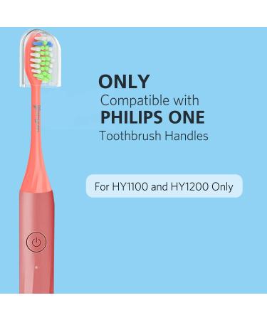 Replacement Toothbrush Heads Compatible with Philips One for Sonicare HY1100 HY1200 Electric Brush Handles 8Pack (Miami Coral) Red 1 count (Pack of 8) - Buy Online on GoSupps.com