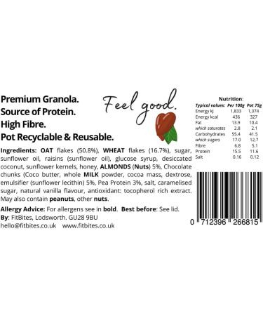 Granola with protein jar - Buy Online on GoSupps.com