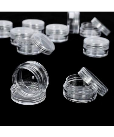 Proleo 100pcs 5G Sample Containers - Ideal for Cosmetics Lip Balm Ointments & Jewelry - Secure Screw Cap - White - Buy Online on GoSupps.com